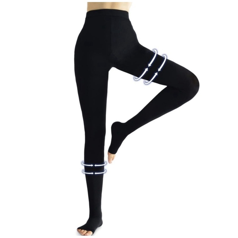 Beister Medical Compression Pantyhose 20-30mmHg Tights Black Extra Large XL